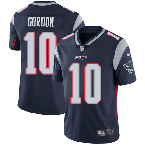 Men's New England Patriots #10 Josh Gordon Navy Blue Vapor Untouchable Limited Stitched NFL Jersey